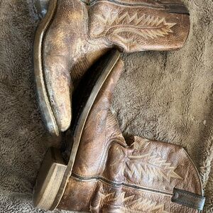 Justin Boots Brown Leather Western Boots